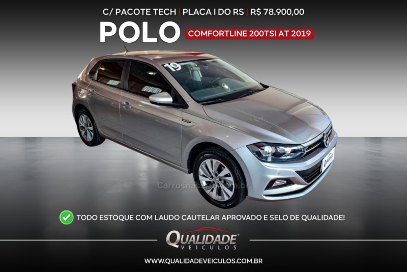 polo 1.0 200 tsi comfortline automatico 2019 santa cruz do sul