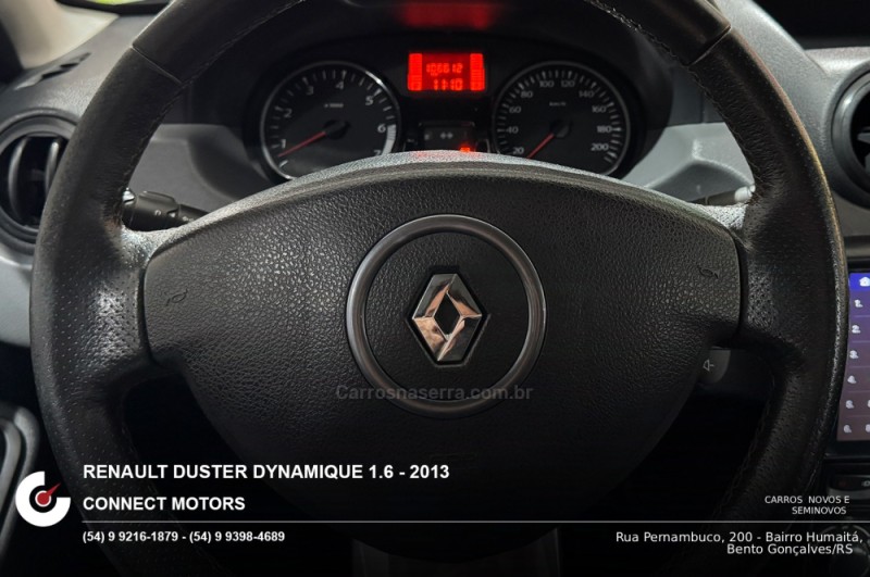 DUSTER 1.6 DYNAMIQUE 4X2 16V FLEX 4P MANUAL - 2013 - BENTO GONçALVES