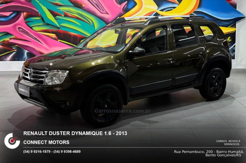 DUSTER 1.6 DYNAMIQUE 4X2 16V FLEX 4P MANUAL - 2013 - BENTO GONçALVES