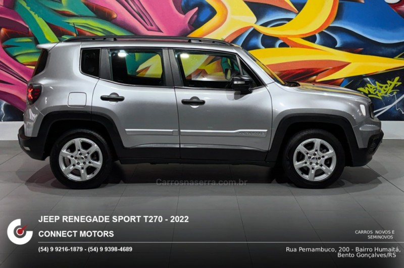 RENEGADE 1.3 SPORT T270 16V TURBO FLEX 4P AUTOMÁTICO - 2022 - BENTO GONçALVES