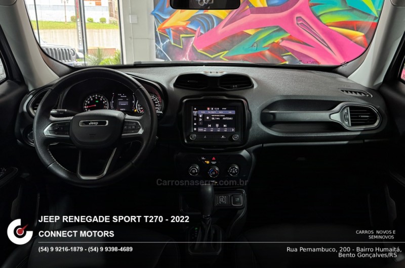 RENEGADE 1.3 SPORT T270 16V TURBO FLEX 4P AUTOMÁTICO - 2022 - BENTO GONçALVES