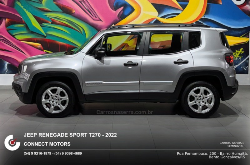 RENEGADE 1.3 SPORT T270 16V TURBO FLEX 4P AUTOMÁTICO - 2022 - BENTO GONçALVES