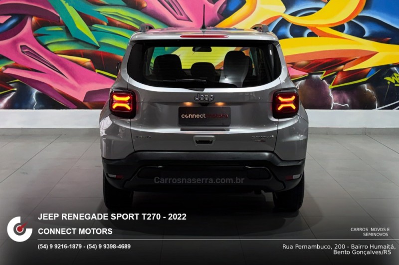 RENEGADE 1.3 SPORT T270 16V TURBO FLEX 4P AUTOMÁTICO - 2022 - BENTO GONçALVES
