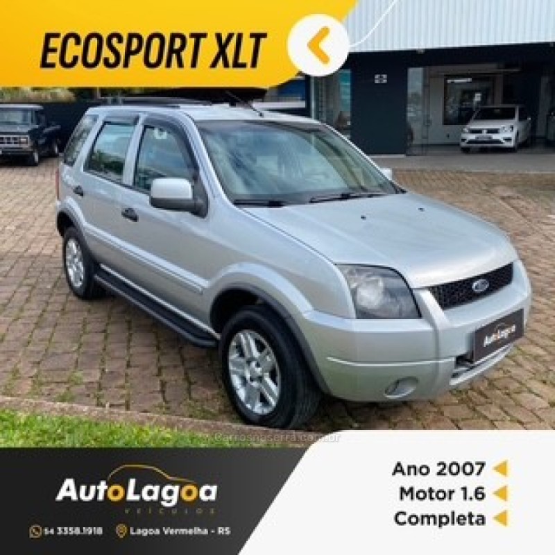 ecosport 1.6 xlt 8v flex 4p manual 2007 lagoa vermelha
