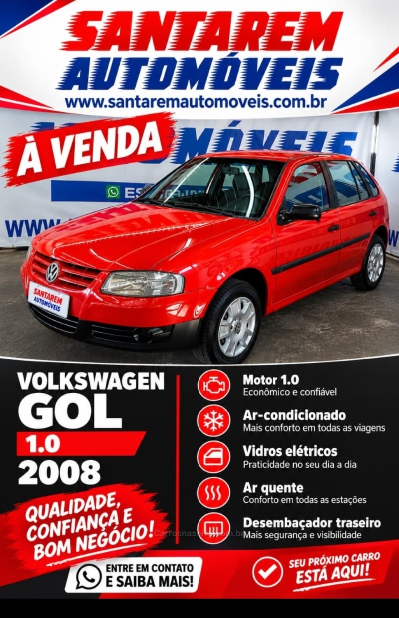 gol 1.0 mi 8v flex 4p manual g.iv 2008 caxias do sul