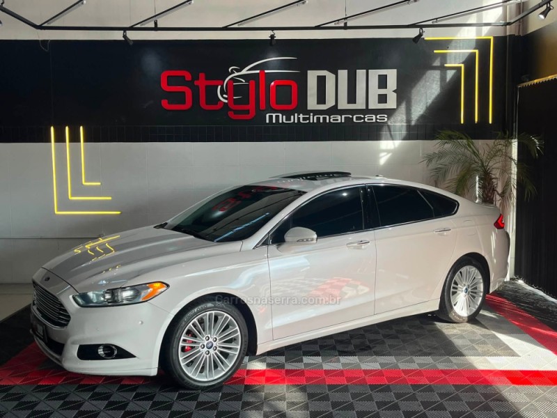 FUSION 2.0 TITANIUM PLUS AWD 16V GASOLINA 4P AUTOMÁTICO - 2014 - ESTâNCIA VELHA