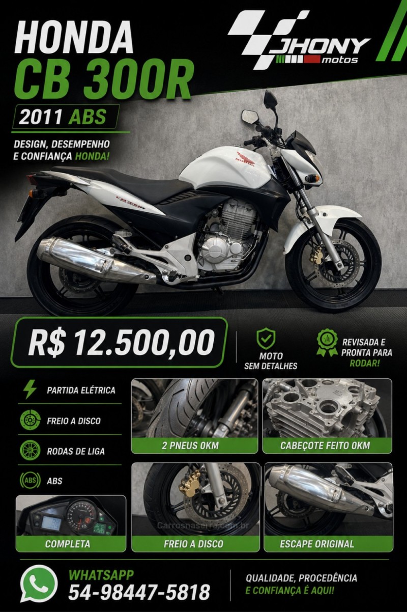 cb 300r  2011 caxias do sul