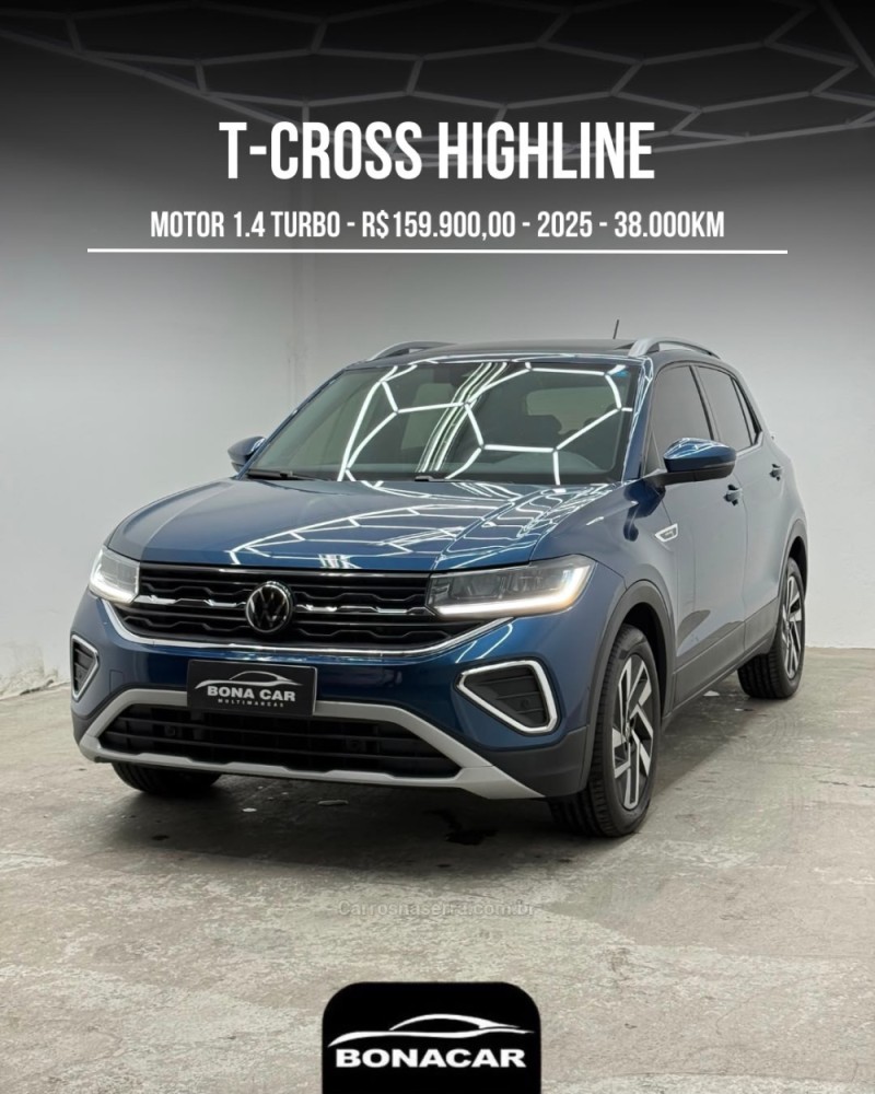 t cross 1.4 highline tsi 16v flex 4p automatico 2025 caxias do sul