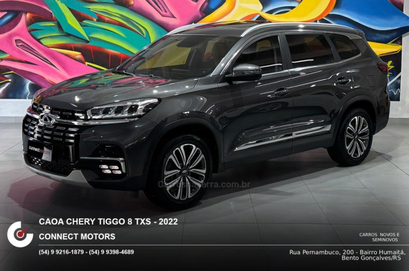 TIGGO 1.6 16V TURBO GDI 8 TXS GASOLINA 4P AUTOMÁTICO - 2022 - BENTO GONçALVES