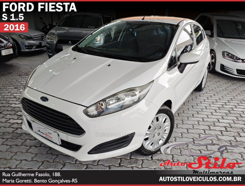 fiesta 1.5 s hatch 16v flex 4p manual 2016 bento goncalves