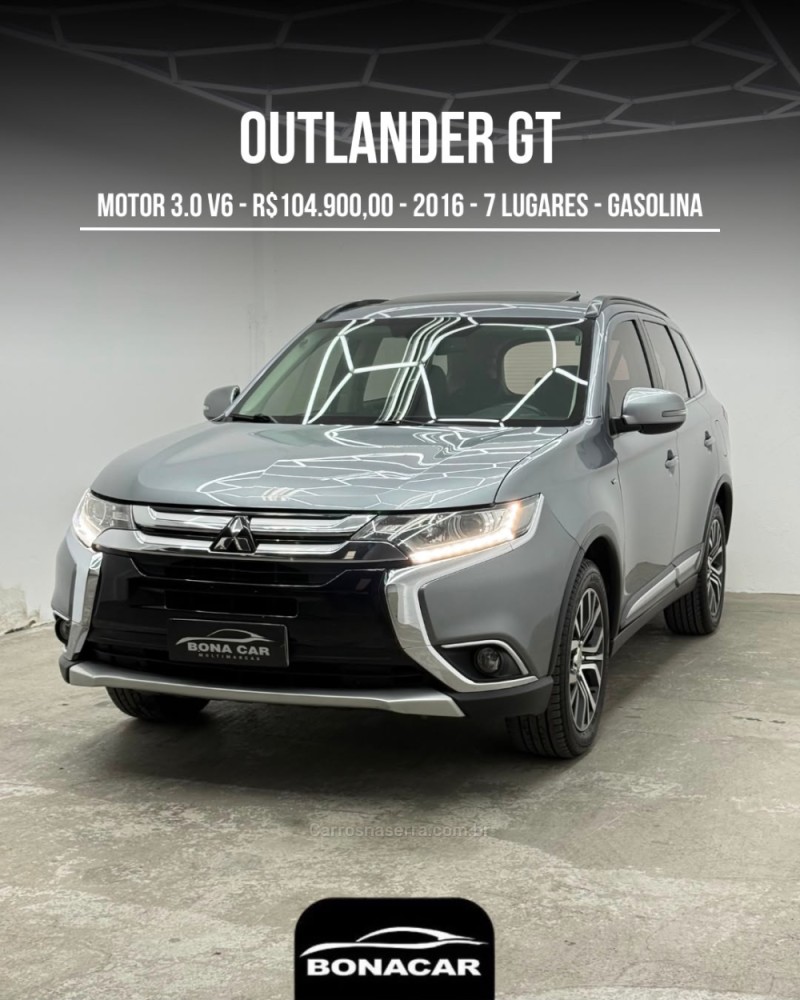 outlander 3.0 gt 4x4 v6 24v gasolina 4p automatico 2016 caxias do sul