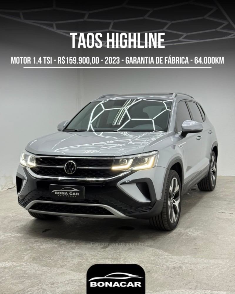 taos 1.4 16v highline tsi flex 4p automatico 2023 caxias do sul