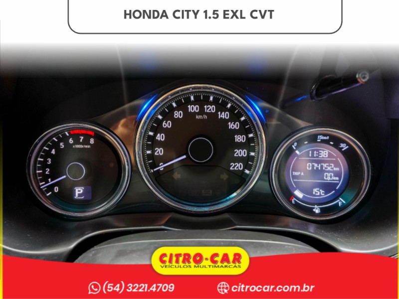 CITY 1.5 EXL 16V FLEX 4P AUTOMÁTICO - 2018 - CAXIAS DO SUL