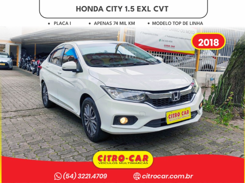 city 1.5 exl 16v flex 4p automatico 2018 caxias do sul