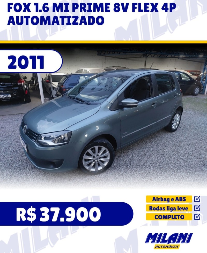 fox 1.6 mi prime 8v flex 4p automatizado 2011 bento goncalves