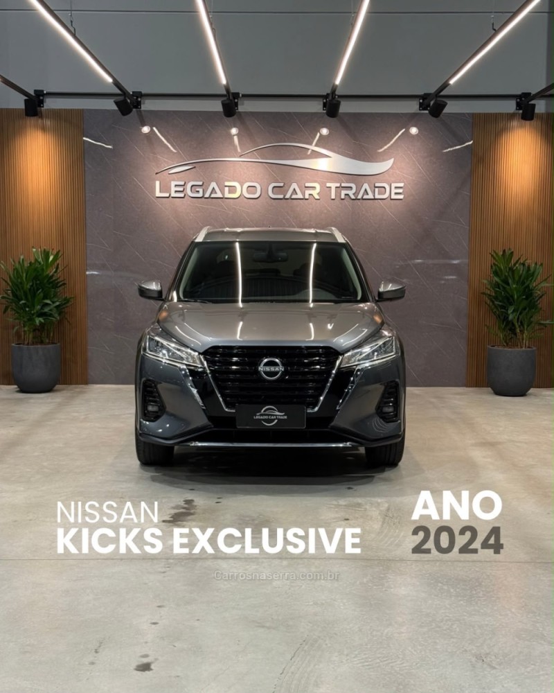 kicks 1.6 exclusive 16v flex 4p automatico 2024 caxias do sul