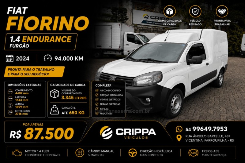 fiorino 1.4 endurance evo 8v flex 2p manual 2024 farroupilha