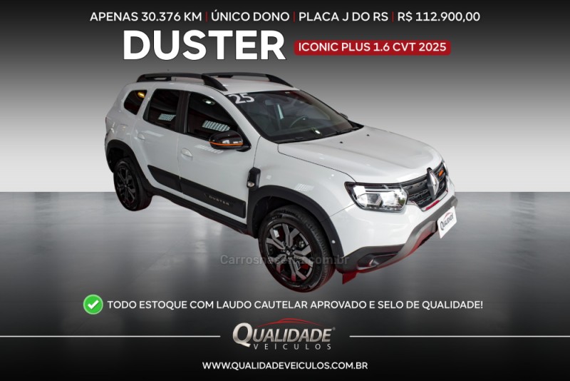 duster 1.6 iconic 16v flex 4p automatico 2025 santa cruz do sul