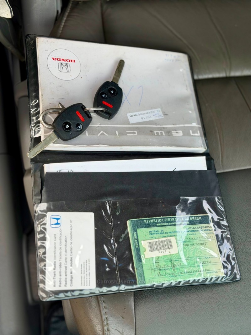 CIVIC 1.8 LXS 16V FLEX 4P AUTOMÁTICO - 2008 - VENâNCIO AIRES