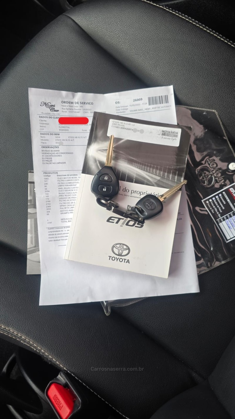 ETIOS 1.5 XLS 16V FLEX 4P AUTOMÁTICO - 2018 - LAJEADO