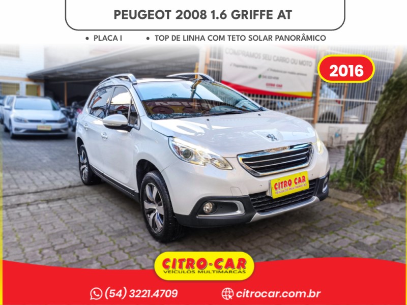 2008 1.6 16v flex griffe 4p automatico 2016 caxias do sul