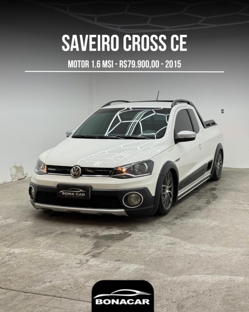saveiro 1.6 cross ce 8v flex 2p manual 2015 caxias do sul
