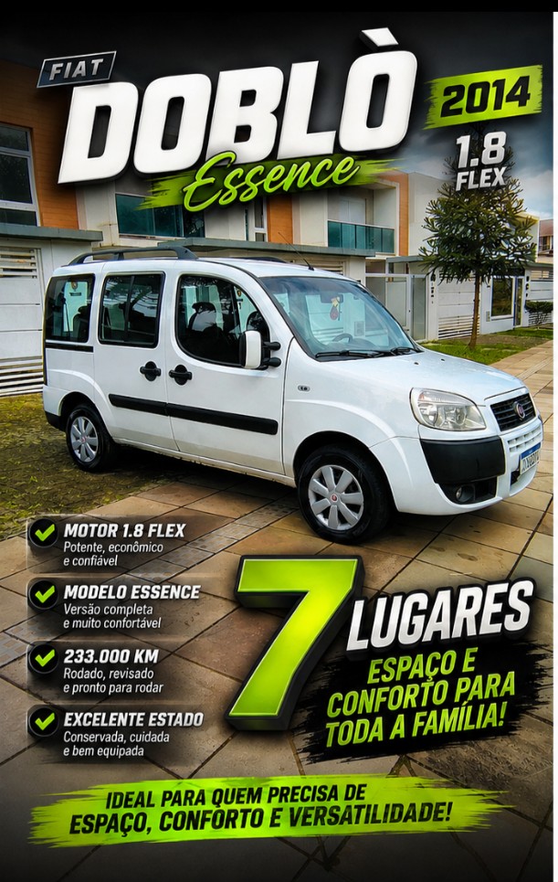 doblo 1.8 mpi essence 16v flex 7p manual 2014 farroupilha