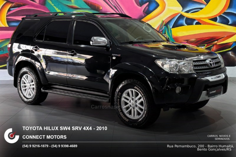 hilux sw4 3.0 srv 4x4 7 lugares 16v turbo intercooler diesel 4p automatico 2010 bento goncalves