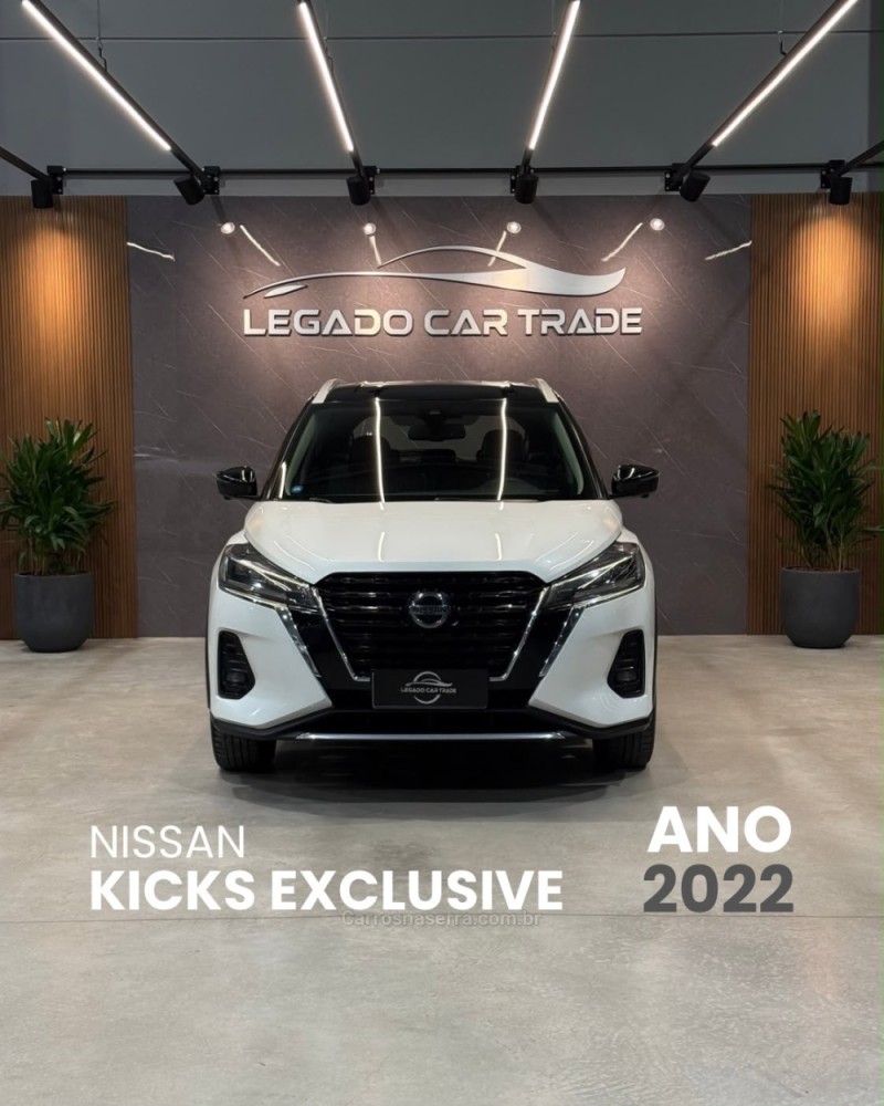 kicks 1.6 exclusive 16v flex 4p automatico 2022 caxias do sul