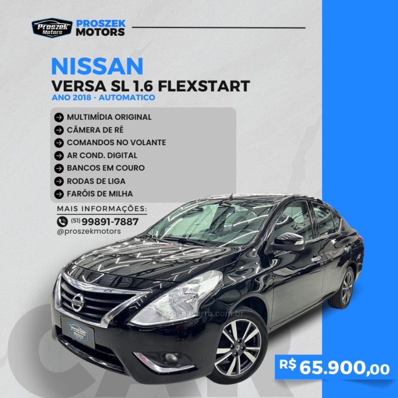 versa 1.6 16v flex sl 4p xtronic 2018 canoas