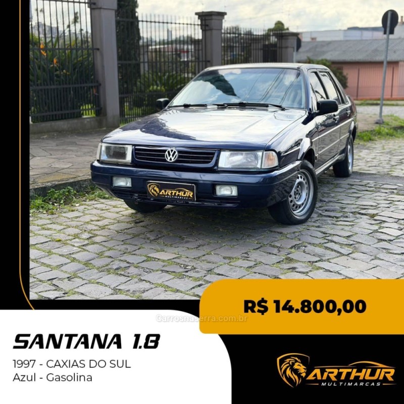 santana 1.8 mi 8v gasolina 4p manual 1997 caxias do sul