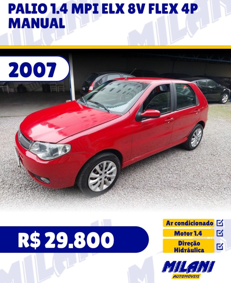 palio 1.4 mpi elx 8v flex 4p manual 2007 bento goncalves