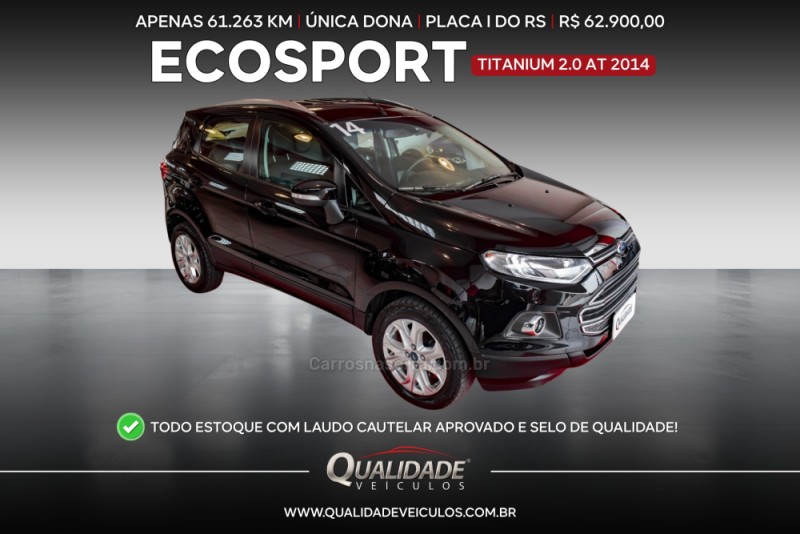 ecosport 2.0 titanium 16v flex 4p automatico 2014 santa cruz do sul