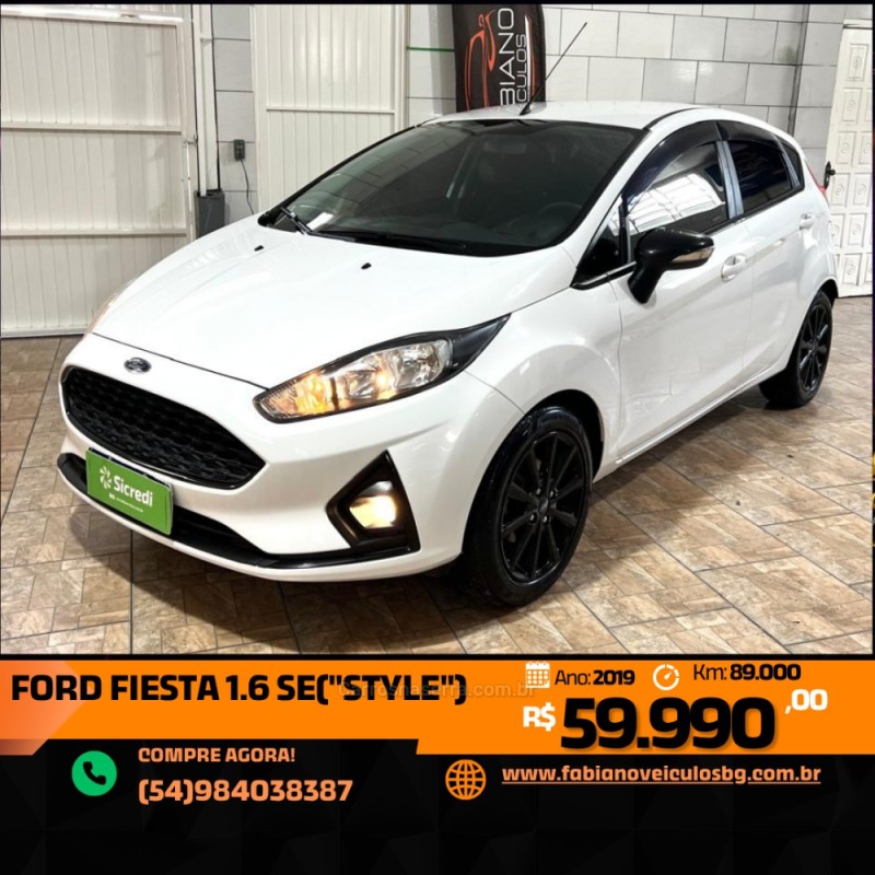 fiesta 1.6 se style hatch 16v flex 4p manual 2019 bento goncalves