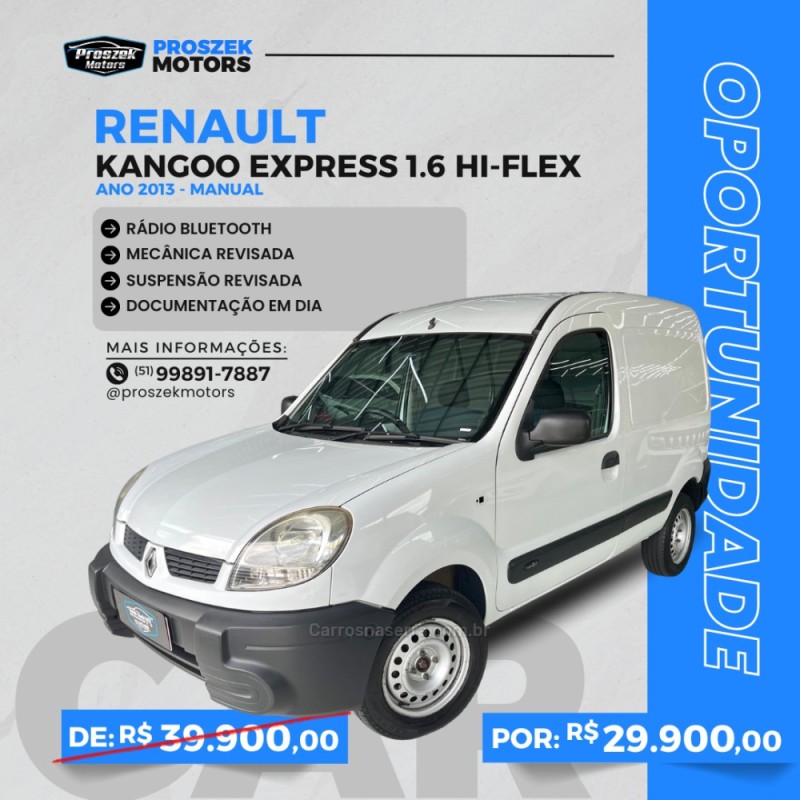 kangoo 1.6 express 16v flex 3p manual 2013 canoas