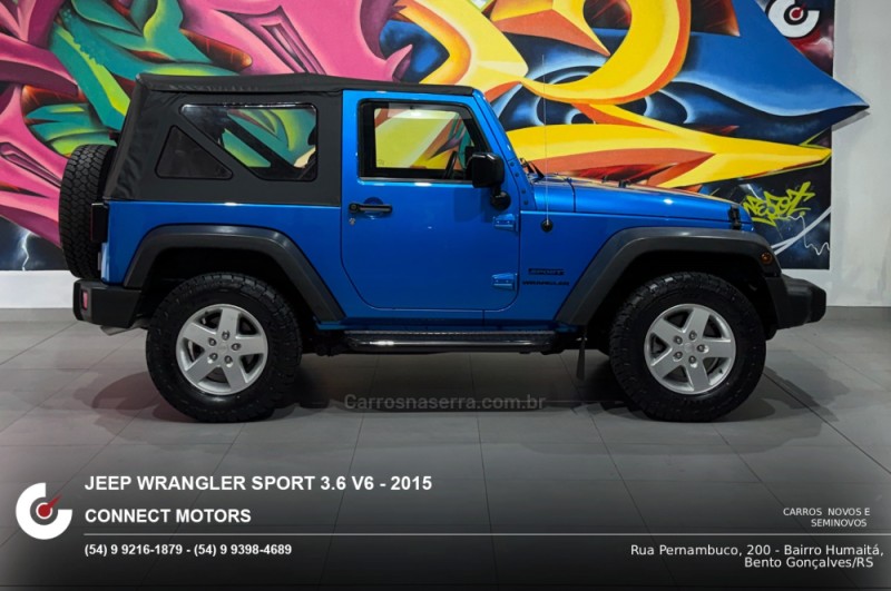 WRANGLER 3.6 SPORT 4X4 V6 24V GASOLINA 2P AUTOMÁTICO - 2015 - BENTO GONçALVES