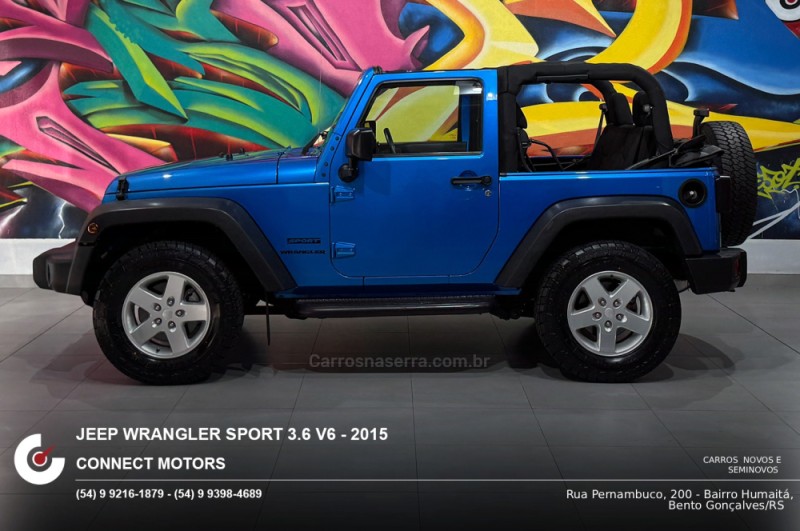 WRANGLER 3.6 SPORT 4X4 V6 24V GASOLINA 2P AUTOMÁTICO - 2015 - BENTO GONçALVES
