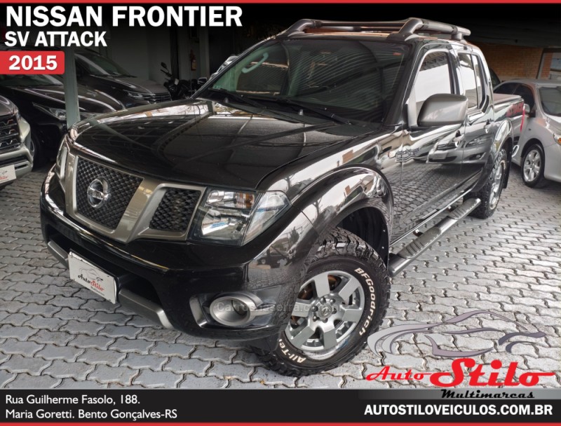 frontier 2.5 sv attack 4x4 cd turbo eletronic diesel 4p automatico 2015 bento goncalves