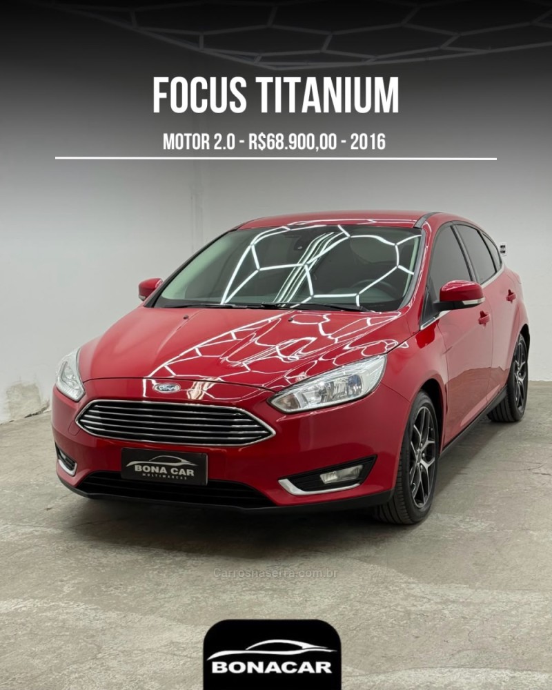 focus 2.0 titanium hatch 16v flex 4p automatico 2016 caxias do sul