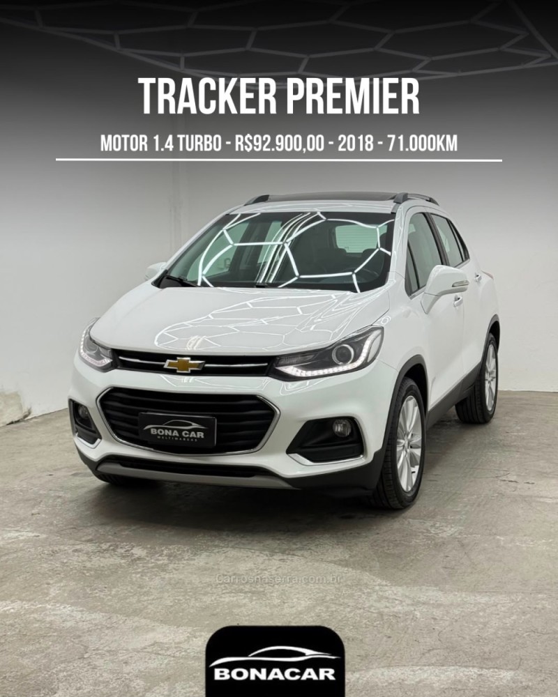 tracker 1.4 16v premier turbo flex 4p automatico 2018 caxias do sul