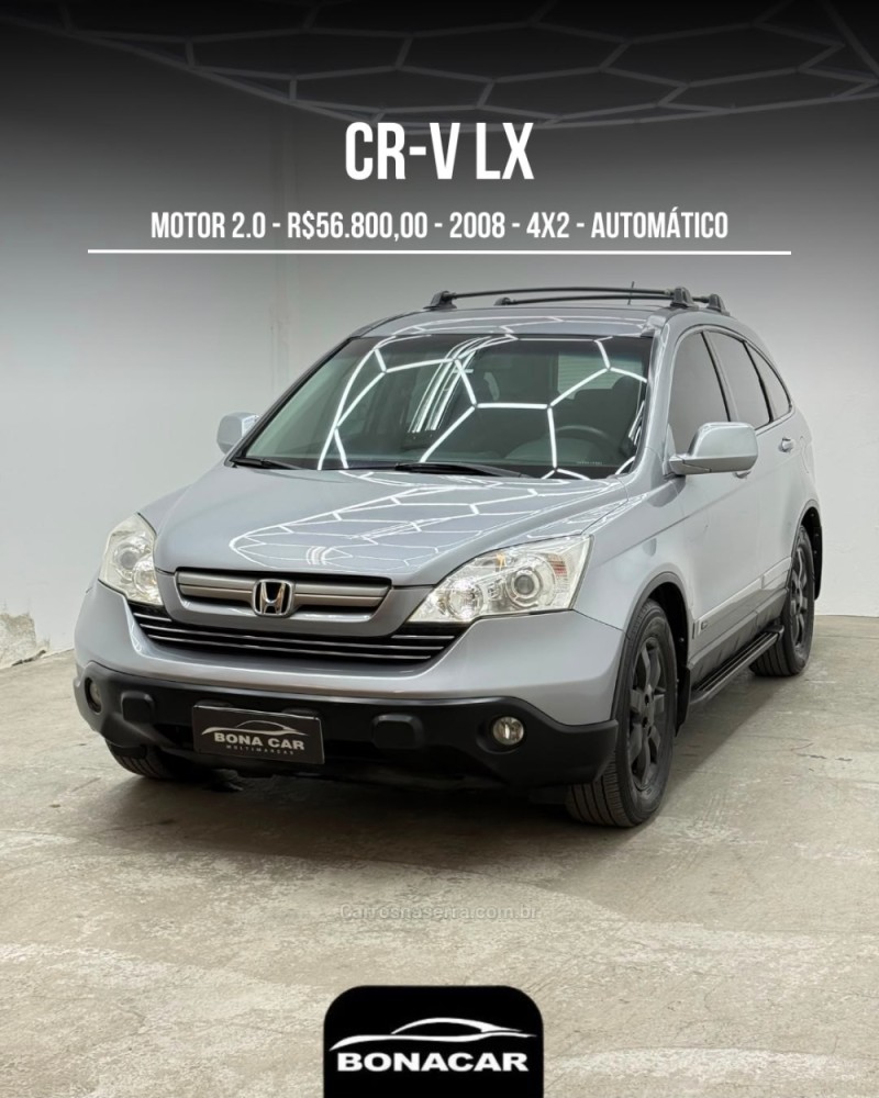 crv 2.0 lx 4x2 16v gasolina 4p automatico 2008 caxias do sul