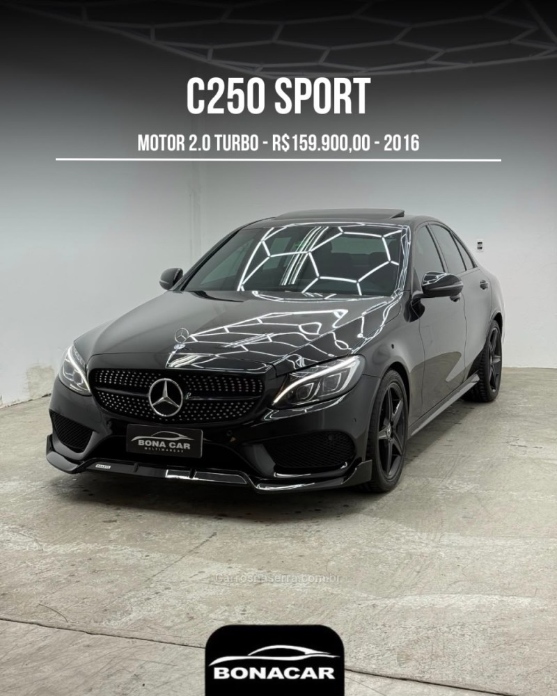 c 250 2.0 cgi sport turbo 16v gasolina 4p automatico 2016 caxias do sul