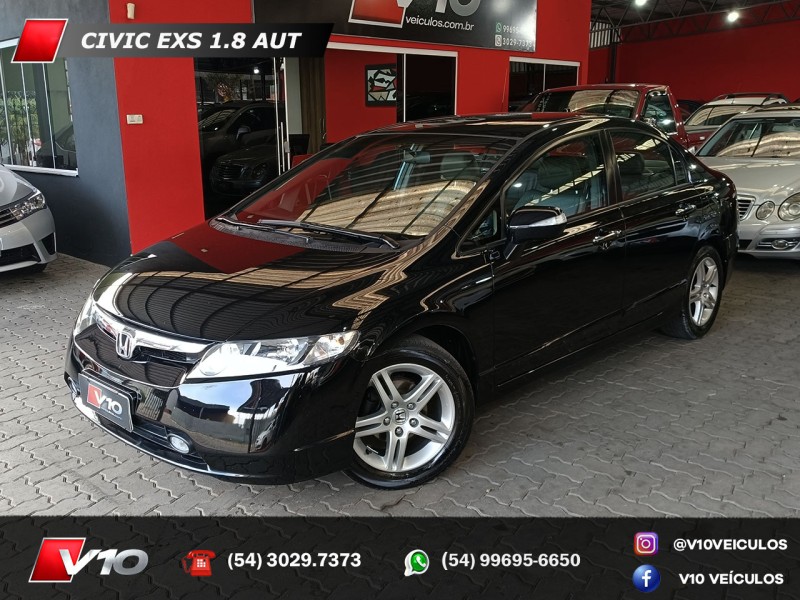 civic 1.8 exs 16v gasolina 4p automatico 2008 caxias do sul