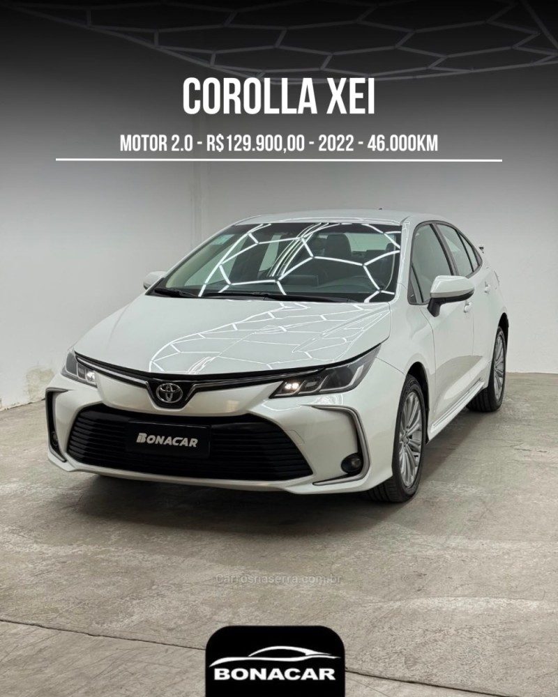 corolla 2.0 xei 16v flex 4p automatico 2022 caxias do sul