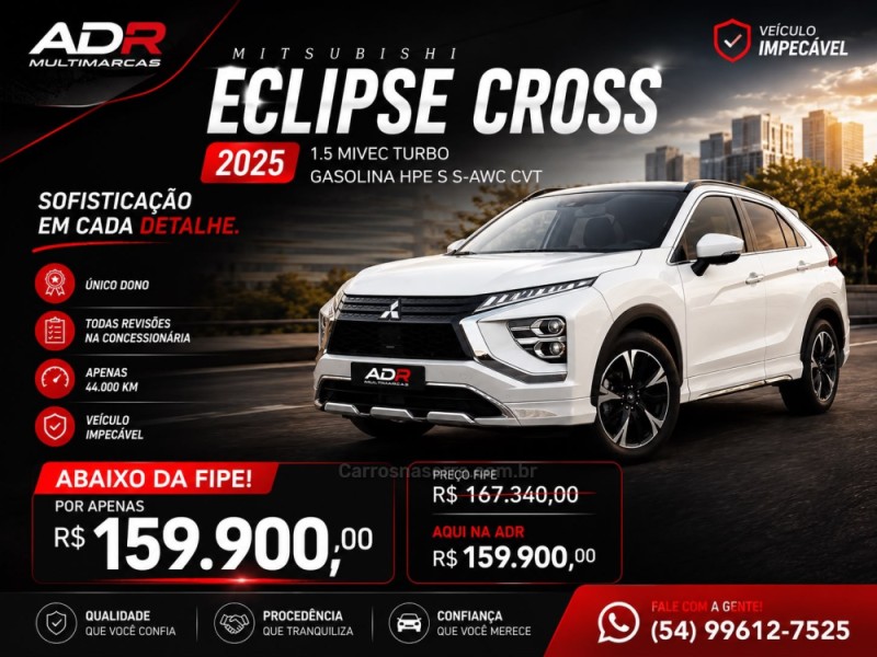 ECLIPSE CROSS 1.5 HPE-S AWC 16V GASOLINA 4P AUTOMÁTICO