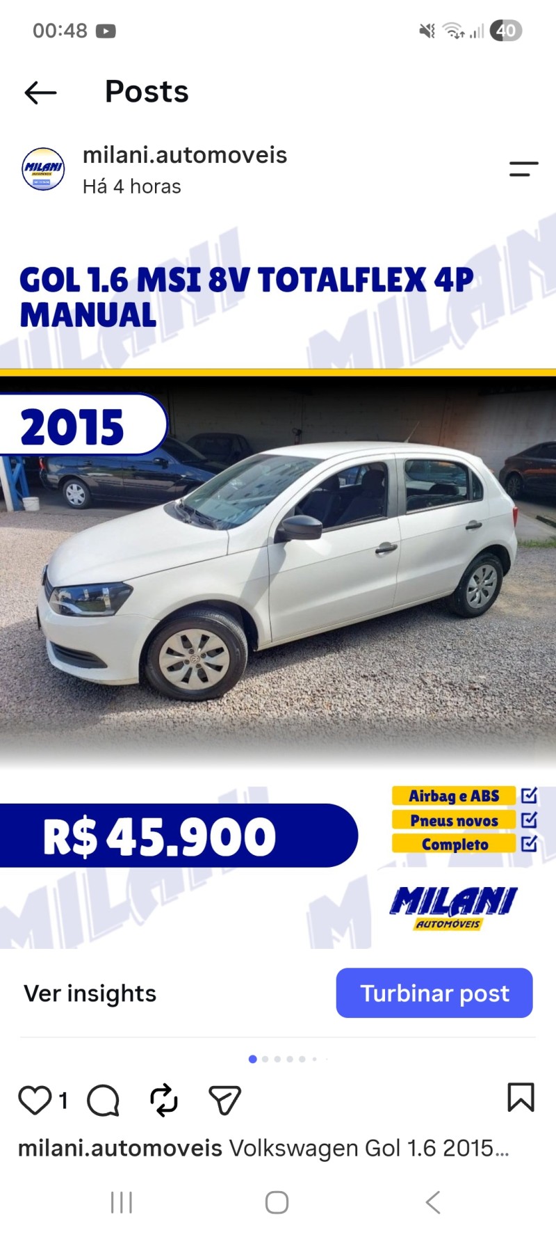 gol 1.6 msi 8v totalflex 4p manual 2015 bento goncalves