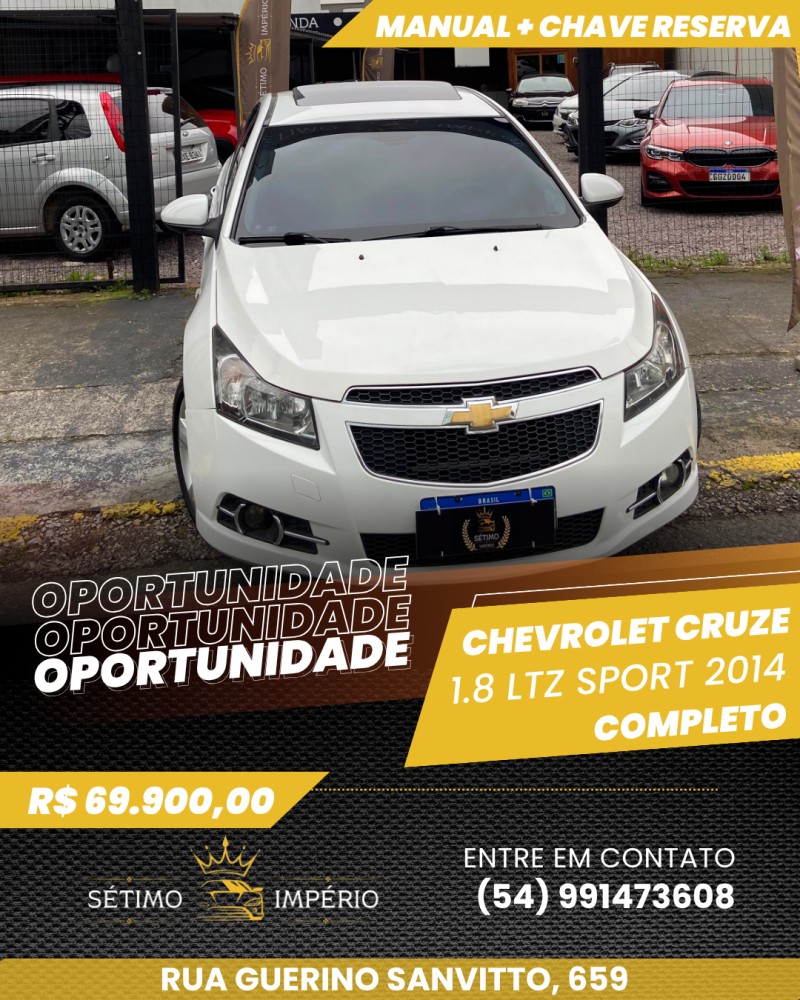 cruze 1.8 ltz sport6 16v flex 4p automatico 2014 caxias do sul