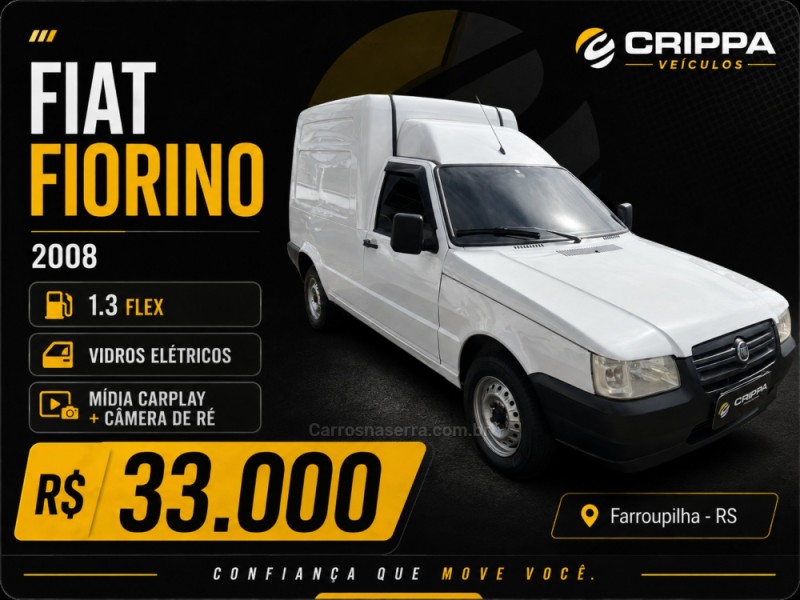 fiorino 1.3 mpi fire furgao 8v gasolina 2p manual 2008 farroupilha