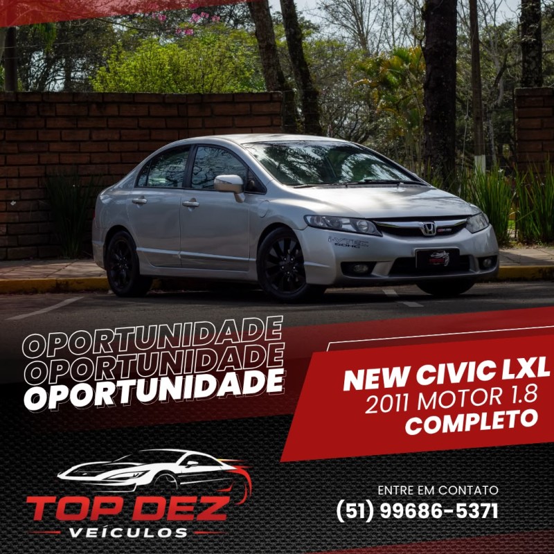 civic 1.8 lxl 16v flex 4p manual 2011 sao sebastiao do cai