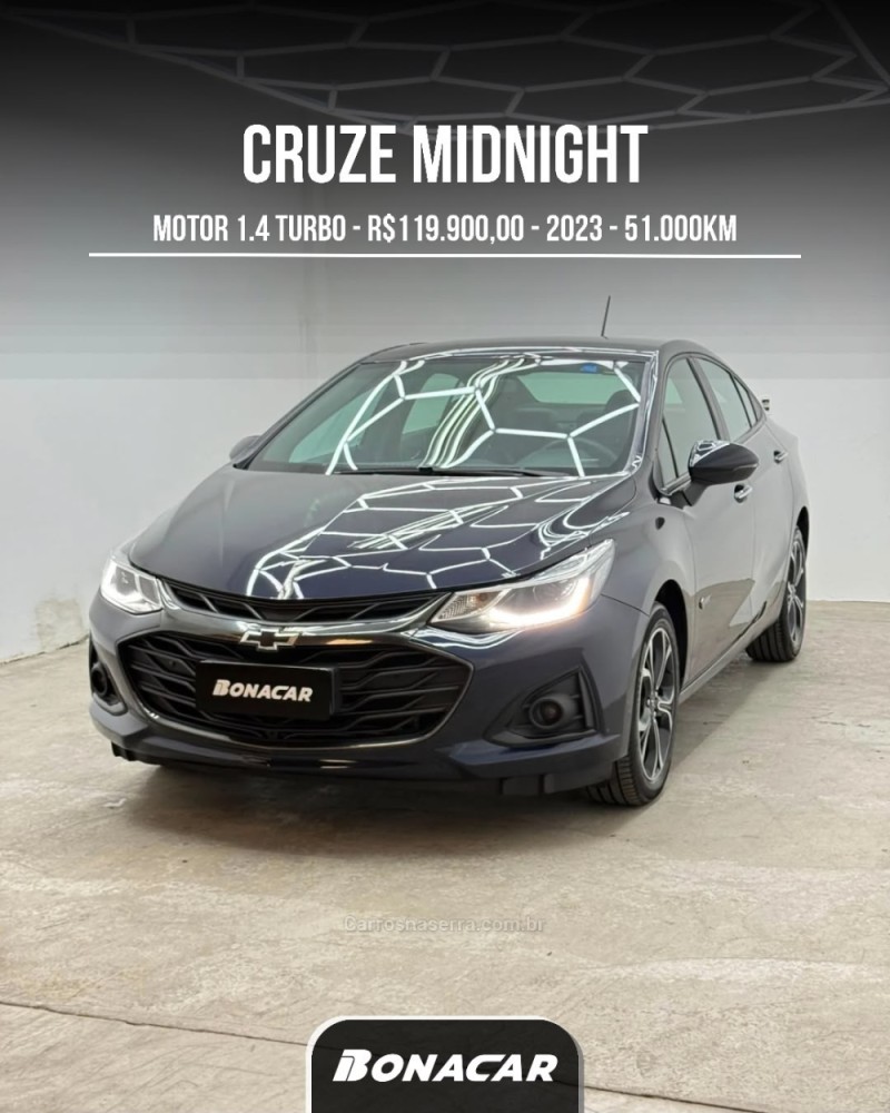 cruze 1.4 turbo 16v midnight flex 4p automatico 2023 caxias do sul